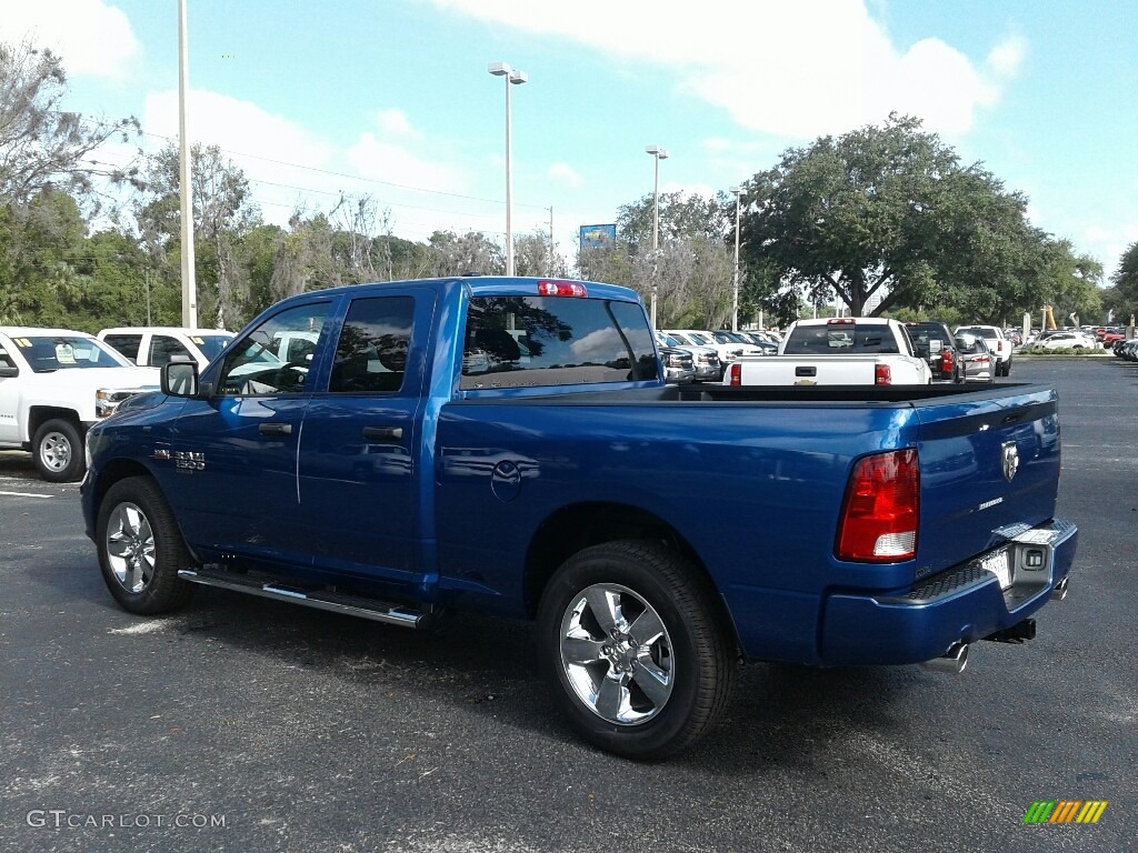 2019 1500 Classic Express Quad Cab - Blue Streak Pearl / Black/Diesel Gray photo #3