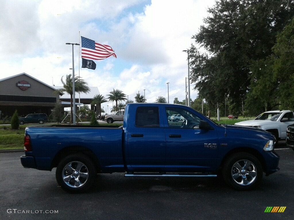 2019 1500 Classic Express Quad Cab - Blue Streak Pearl / Black/Diesel Gray photo #6