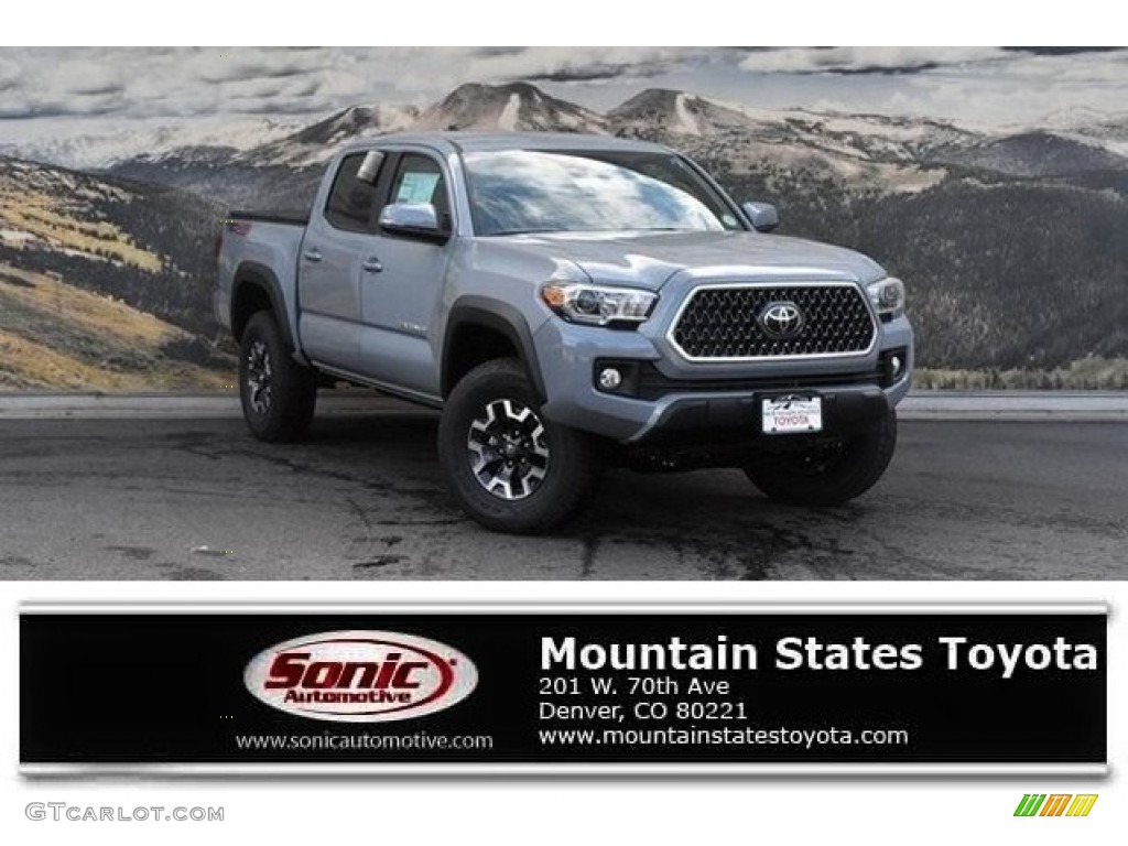 2018 Tacoma SR Double Cab 4x4 - Cement / Cement Gray photo #1