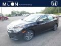 Burgundy Night Pearl 2018 Honda Civic EX Sedan