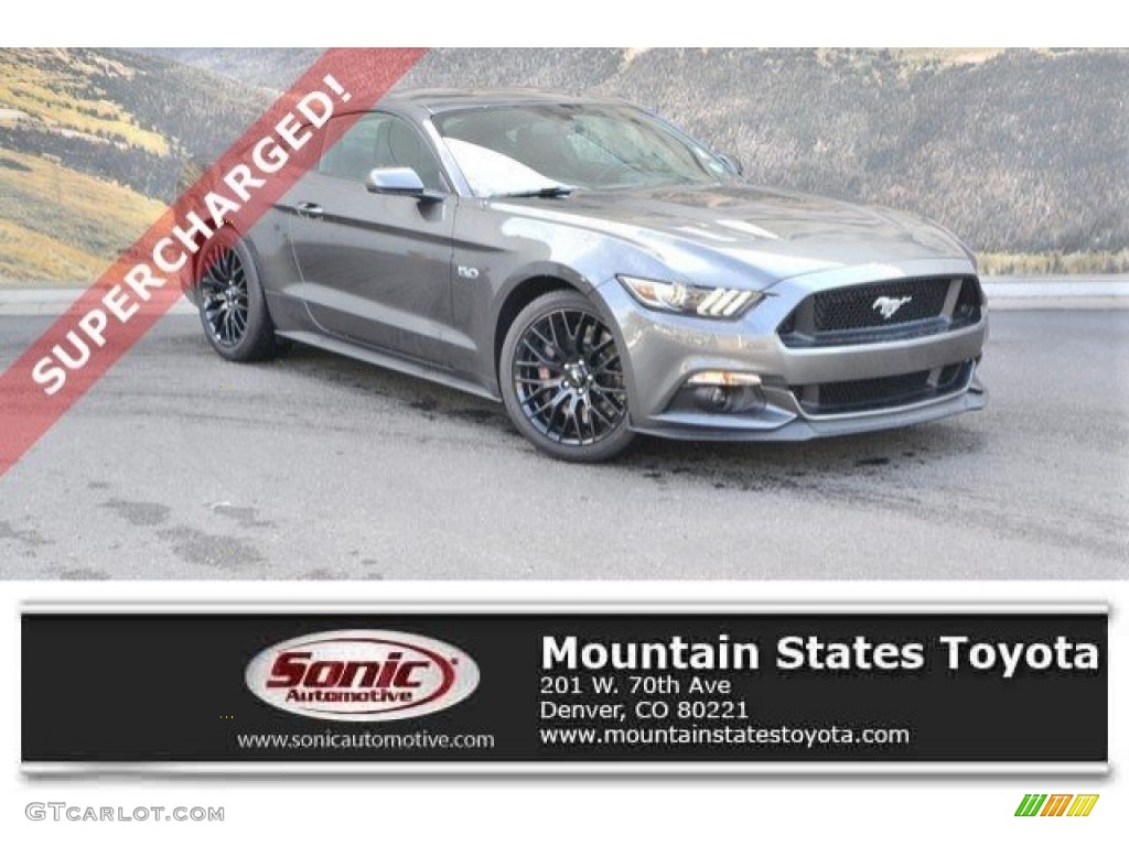 2017 Mustang GT Premium Coupe - Avalanche Gray / Ebony photo #1