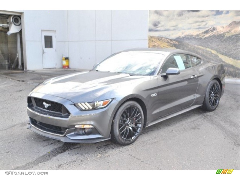 2017 Mustang GT Premium Coupe - Avalanche Gray / Ebony photo #2