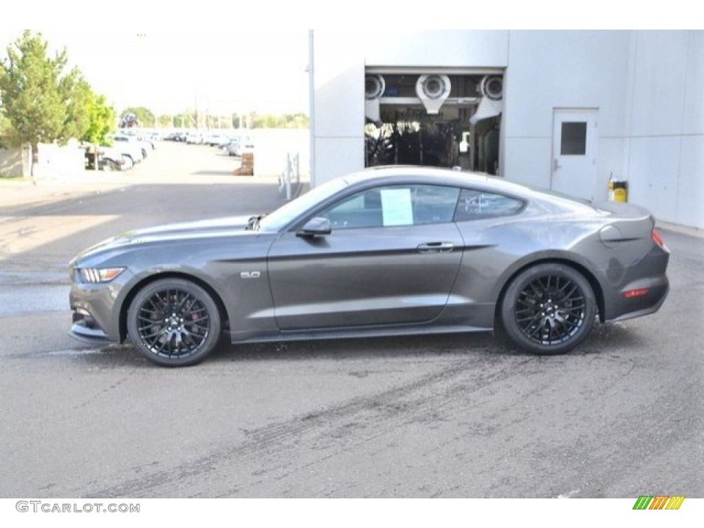 2017 Mustang GT Premium Coupe - Avalanche Gray / Ebony photo #3