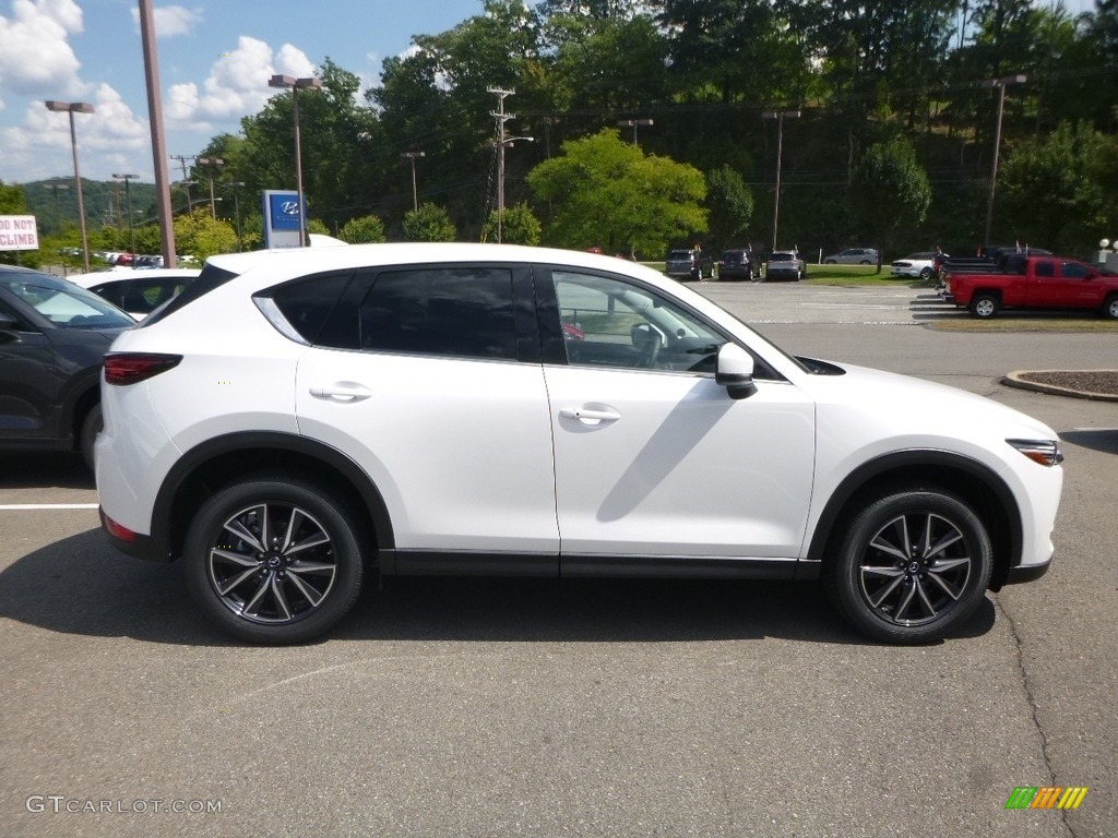 2018 CX-5 Grand Touring AWD - Snowflake White Pearl Mica / Black photo #1