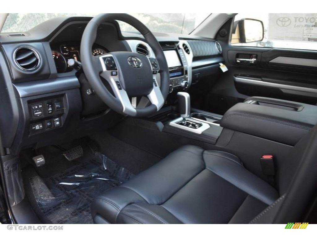 Black Interior 2019 Toyota Tundra Platinum CrewMax 4x4 Photo #129195215
