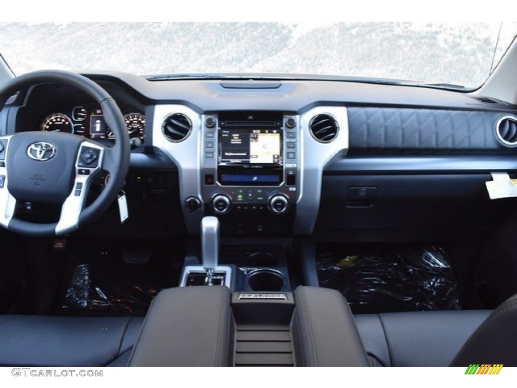 2019 Toyota Tundra Platinum CrewMax 4x4 Black Dashboard Photo #129195272