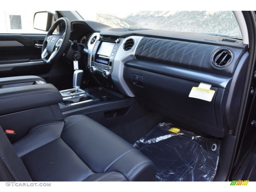 2019 Toyota Tundra Platinum CrewMax 4x4 Black Dashboard Photo #129195323