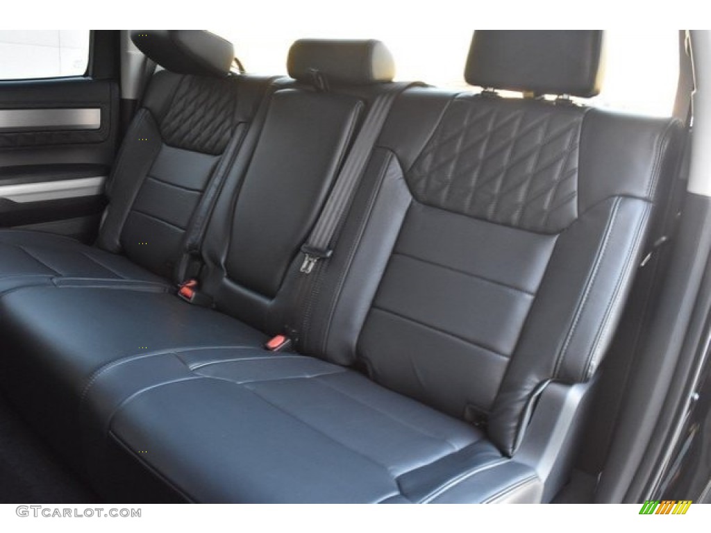 Black Interior 2019 Toyota Tundra Platinum CrewMax 4x4 Photo #129195413