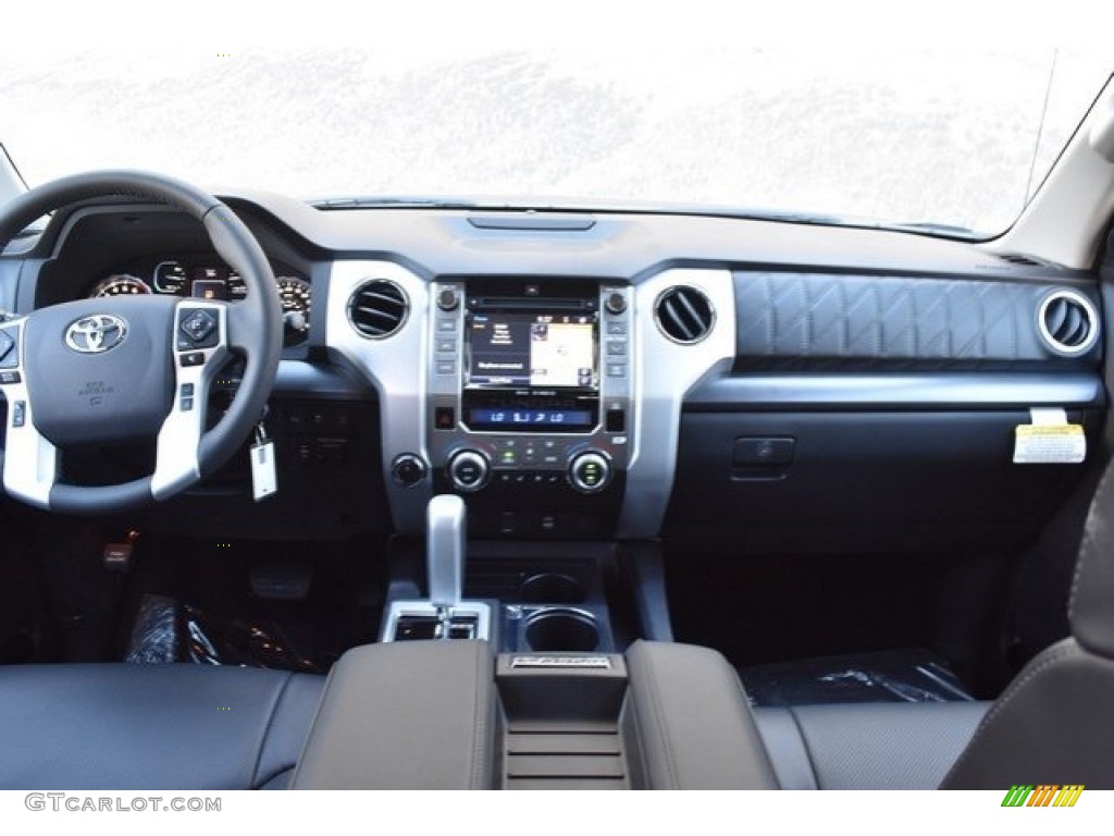 2019 Toyota Tundra Platinum CrewMax 4x4 Black Dashboard Photo #129195875