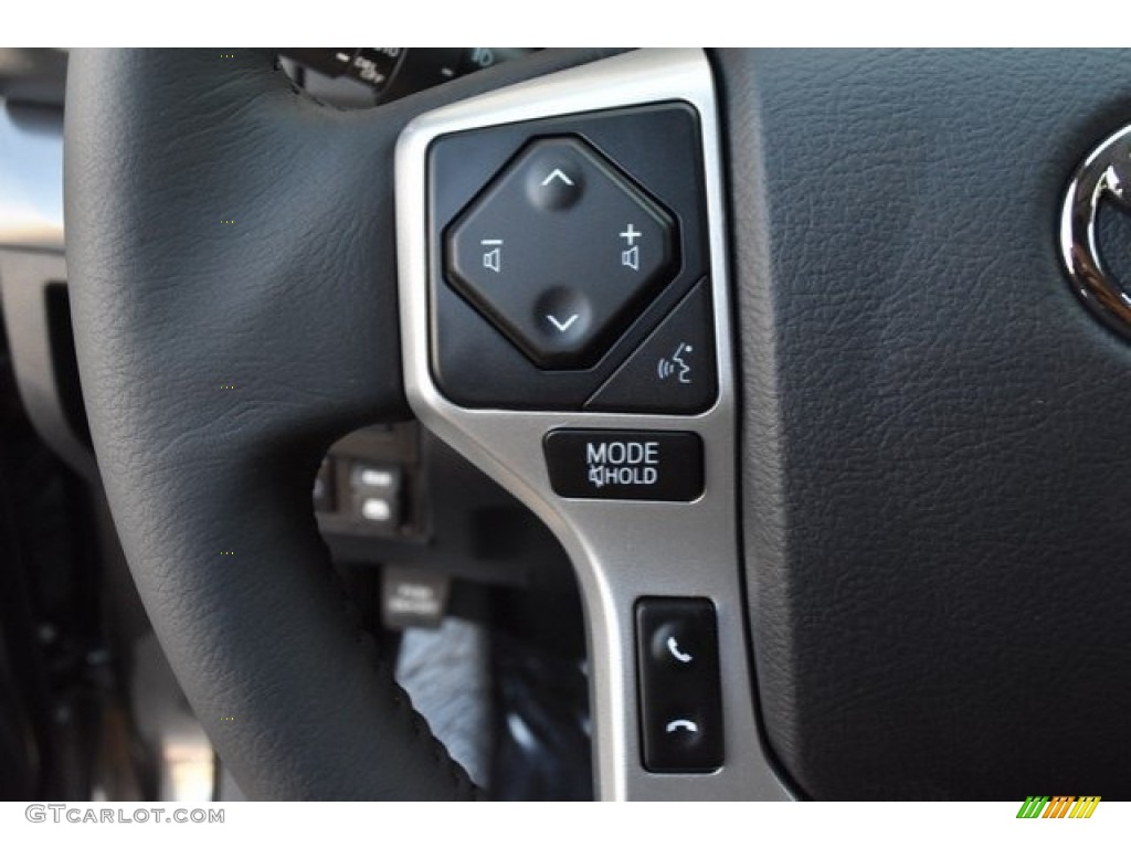 2019 Toyota Tundra Platinum CrewMax 4x4 Black Steering Wheel Photo #129196163