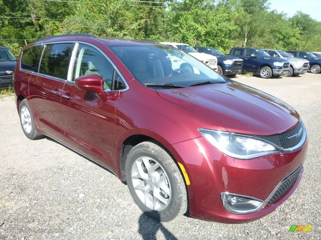 Velvet Red Pearl 2019 Chrysler Pacifica Touring Plus Exterior Photo #129196688