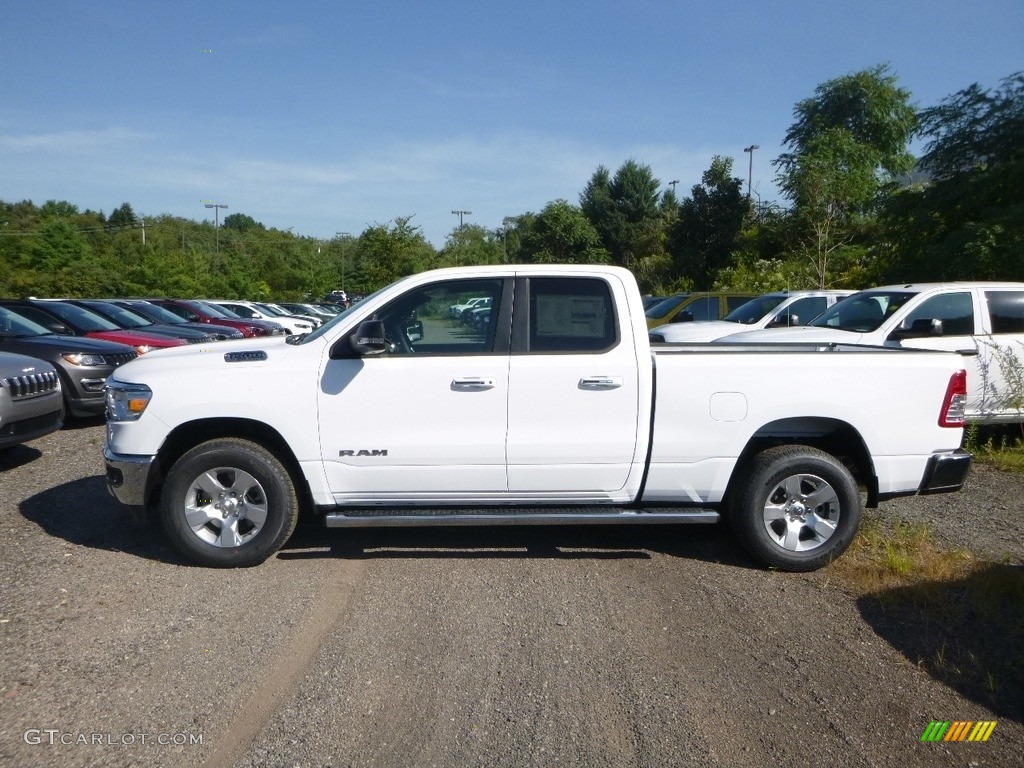 2019 1500 Big Horn Quad Cab 4x4 - Bright White / Black/Diesel Gray photo #2