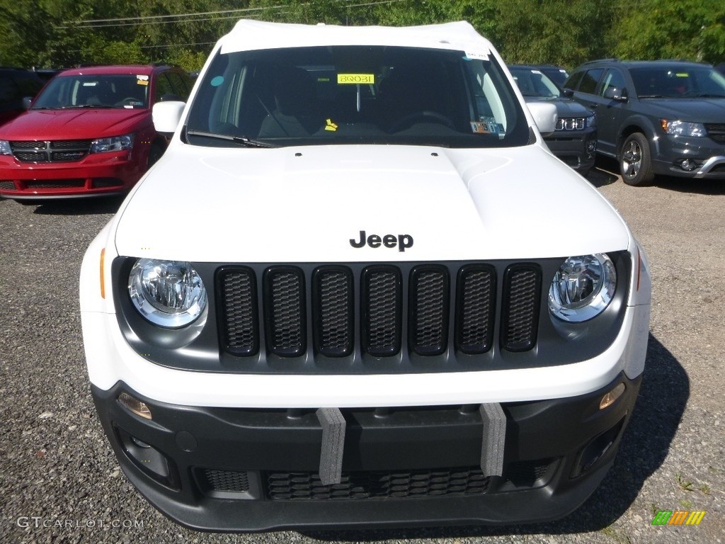 2018 Renegade Latitude 4x4 - Alpine White / Black photo #8