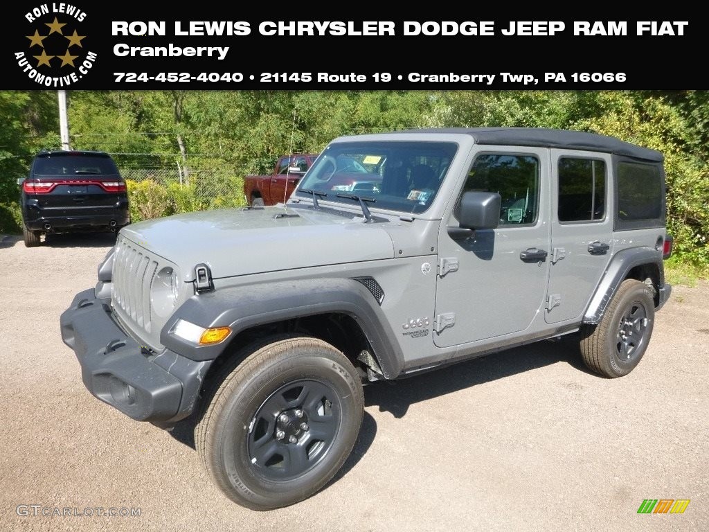 2018 Wrangler Unlimited Sport 4x4 - Sting-Gray / Black photo #1