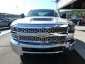 Silver Ice Metallic - Silverado 3500HD Work Truck Crew Cab 4x4 Photo No. 8