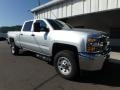 Silver Ice Metallic - Silverado 3500HD Work Truck Crew Cab 4x4 Photo No. 9