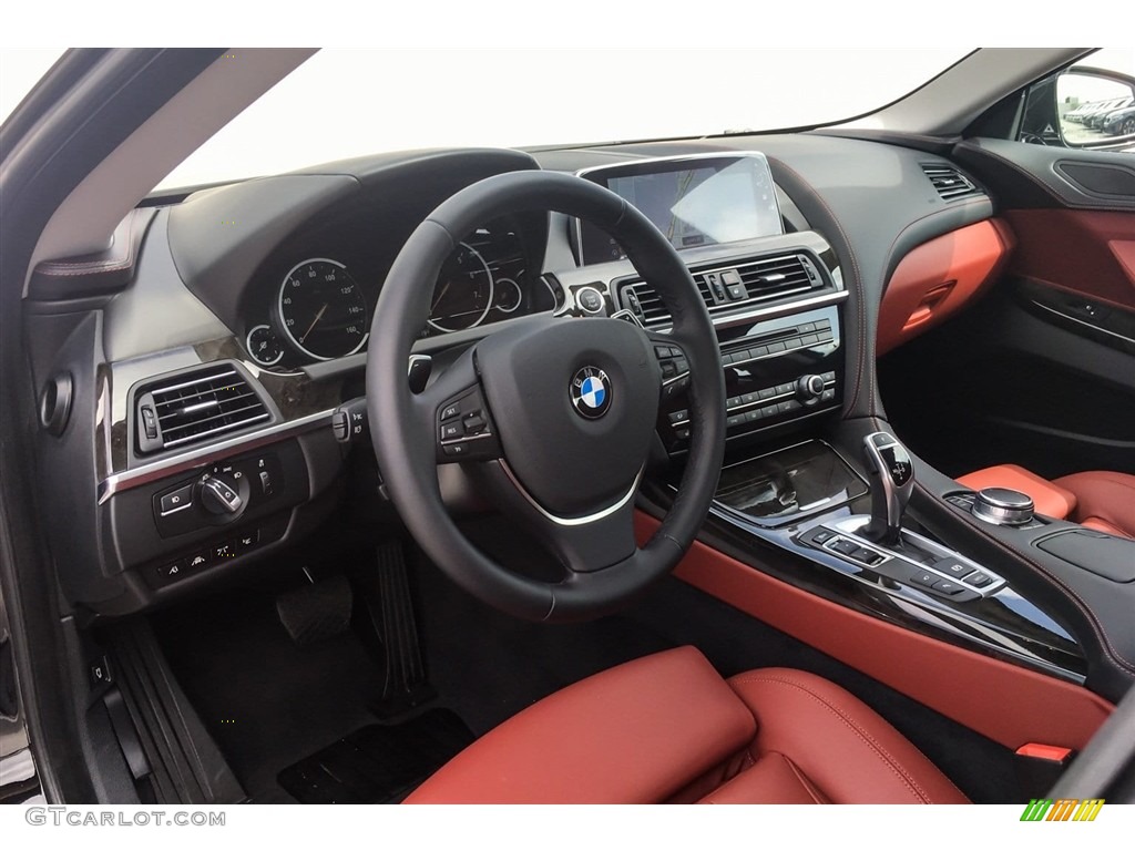 2018 6 Series 640i Gran Coupe - Jet Black / Vermilion Red photo #4