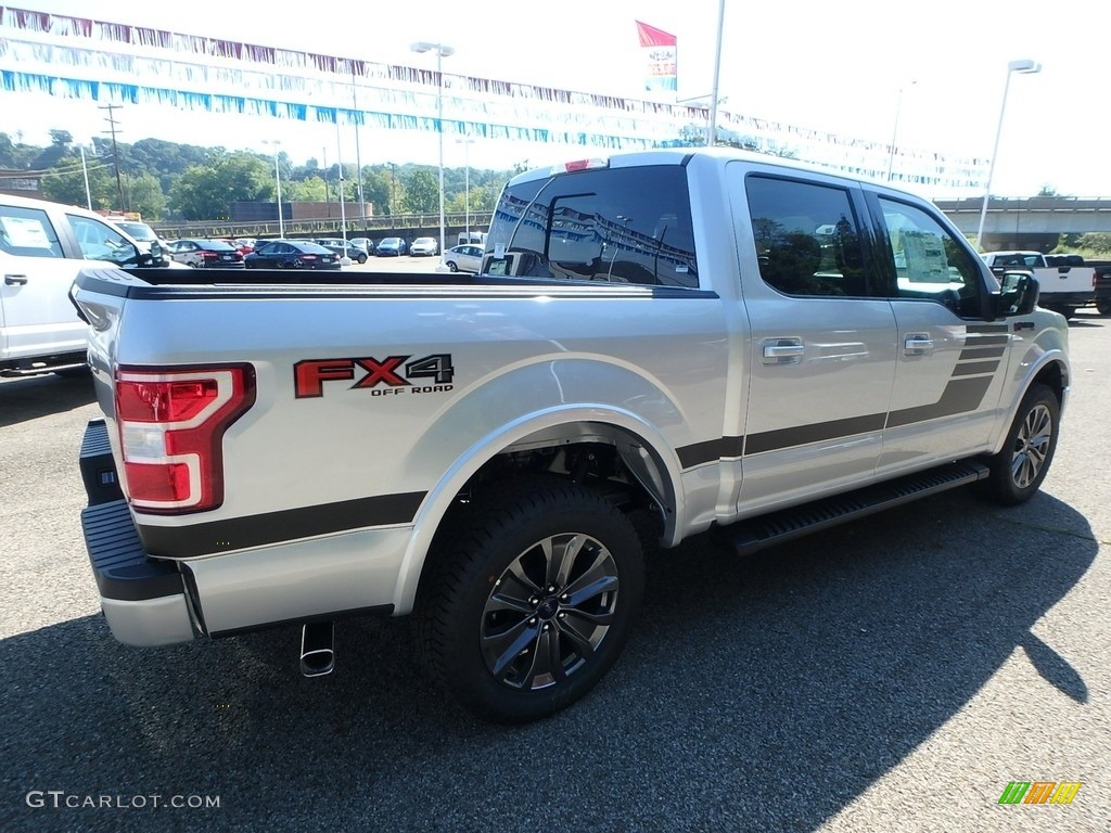2018 F150 XLT SuperCrew 4x4 - Ingot Silver / Special Edition Black/Red photo #3