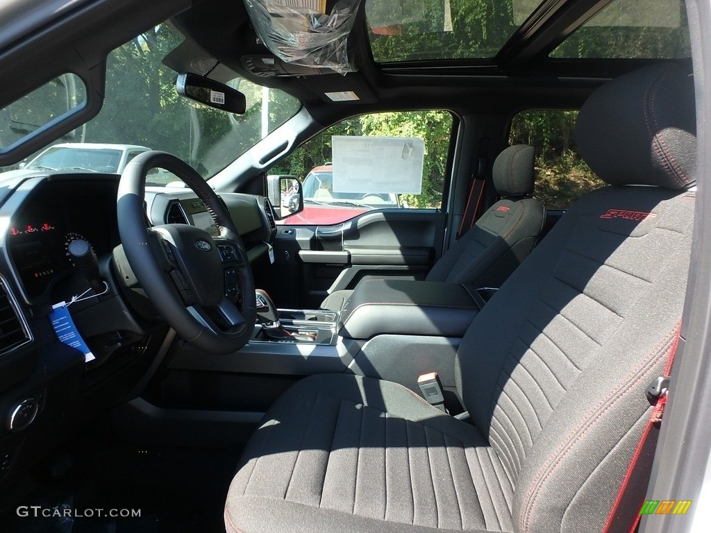 2018 F150 XLT SuperCrew 4x4 - Ingot Silver / Special Edition Black/Red photo #10