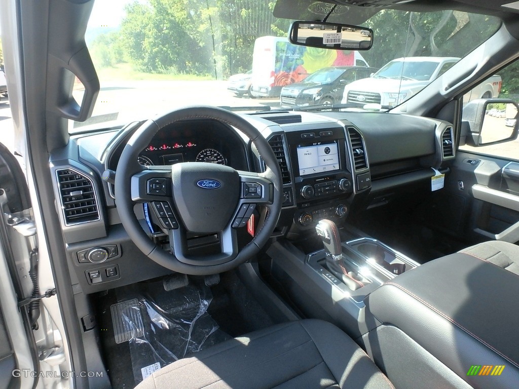 2018 F150 XLT SuperCrew 4x4 - Ingot Silver / Special Edition Black/Red photo #12