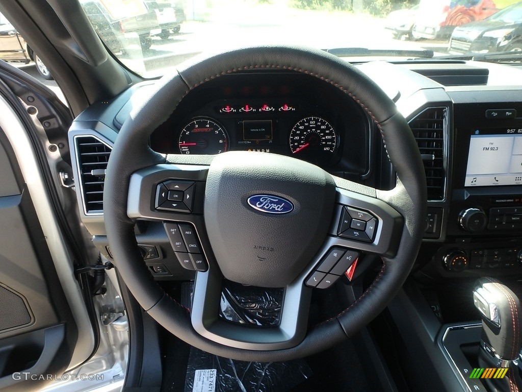 2018 F150 XLT SuperCrew 4x4 - Ingot Silver / Special Edition Black/Red photo #17