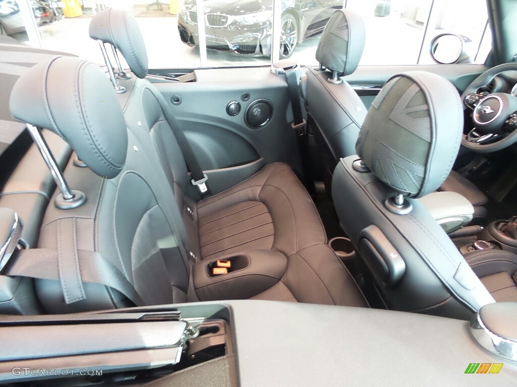 Carbon Black Lounge Leather Interior 2019 Mini Convertible Cooper S Photo #129212068
