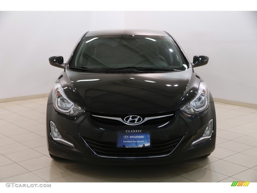 2015 Elantra SE Sedan - Black Diamond / Gray photo #2