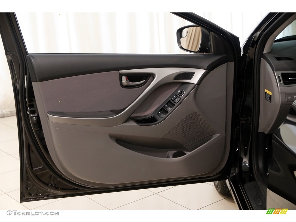2015 Elantra SE Sedan - Black Diamond / Gray photo #4