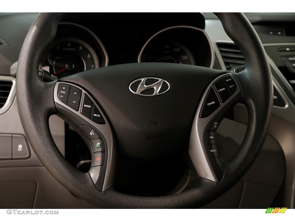 2015 Elantra SE Sedan - Black Diamond / Gray photo #7