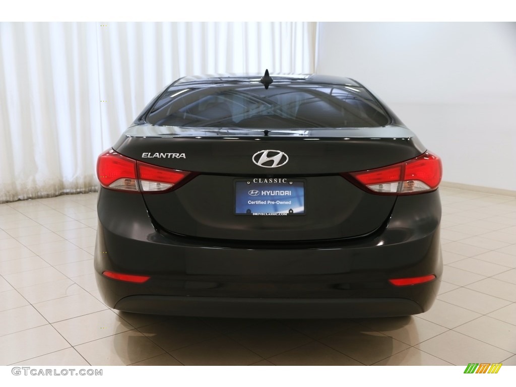 2015 Elantra SE Sedan - Black Diamond / Gray photo #17