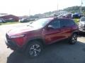 Deep Cherry Red Crystal Pearl 2014 Jeep Cherokee Trailhawk 4x4