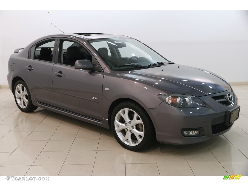 2008 MAZDA3 s Touring Sedan - Galaxy Gray Mica / Black photo #1