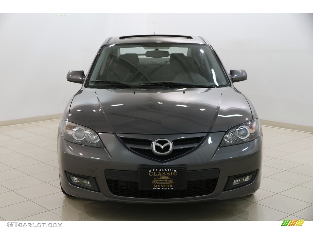 2008 MAZDA3 s Touring Sedan - Galaxy Gray Mica / Black photo #2