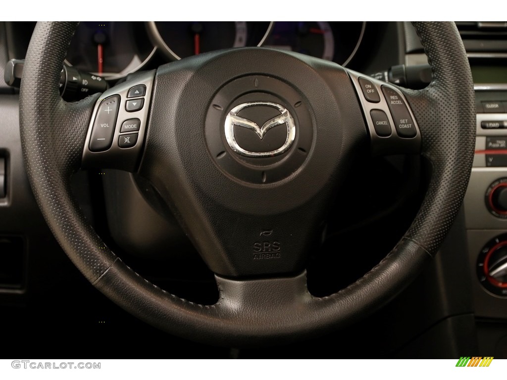 2008 MAZDA3 s Touring Sedan - Galaxy Gray Mica / Black photo #6