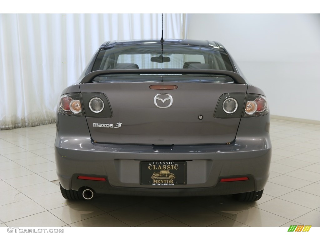 2008 MAZDA3 s Touring Sedan - Galaxy Gray Mica / Black photo #14