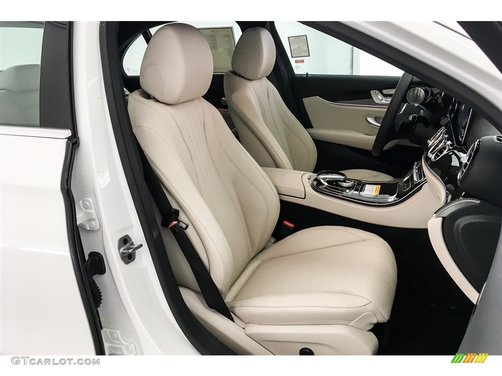 Macchiato Beige/Black Interior 2019 Mercedes-Benz E 300 Sedan Photo #129214444