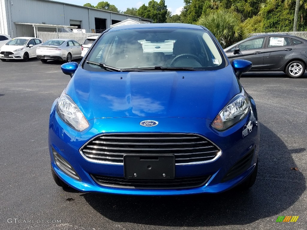 2018 Fiesta SE Hatchback - Lightning Blue / Charcoal Black photo #8