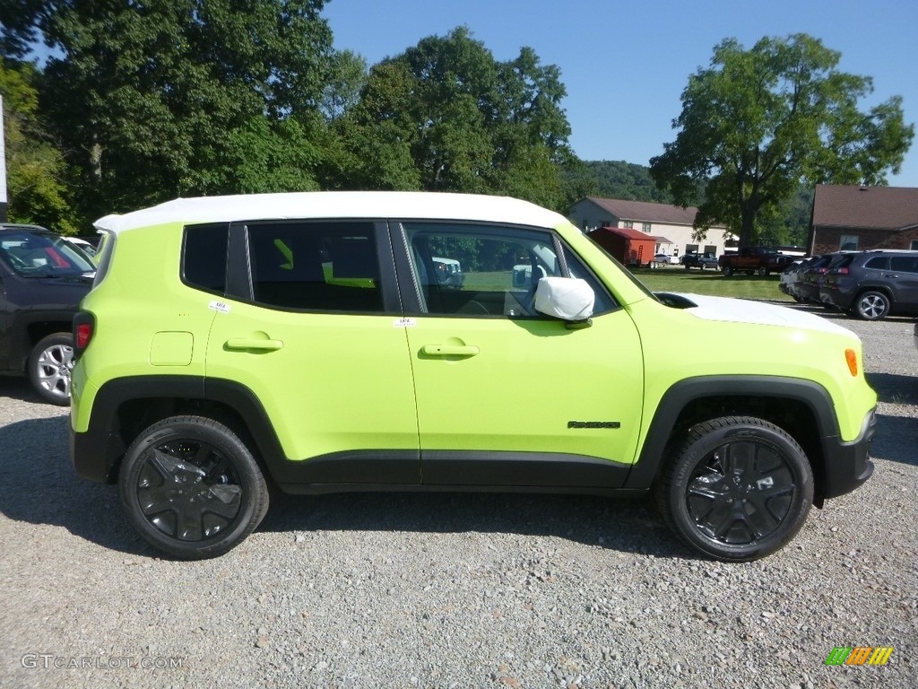 2018 Renegade Latitude 4x4 - Hypergreen / Black photo #7