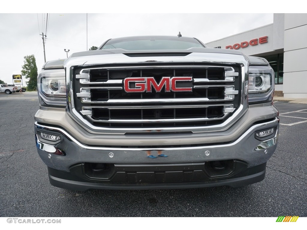 2017 Sierra 1500 SLT Crew Cab 4WD - Pepperdust Metallic / Jet Black photo #2