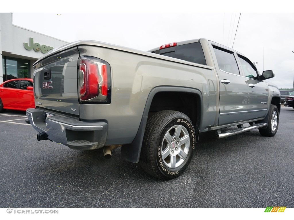 2017 Sierra 1500 SLT Crew Cab 4WD - Pepperdust Metallic / Jet Black photo #13
