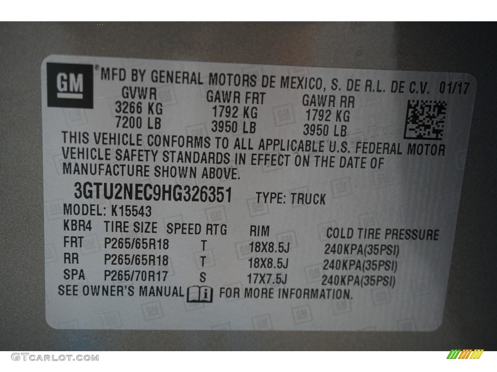 2017 Sierra 1500 SLT Crew Cab 4WD - Pepperdust Metallic / Jet Black photo #21
