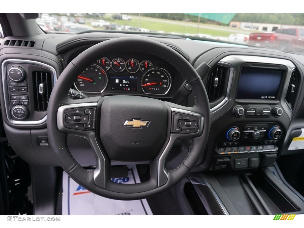 2019 Chevrolet Silverado 1500 LTZ Crew Cab 4WD Jet Black Dashboard Photo #129219004