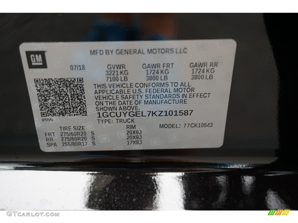 2019 Silverado 1500 LTZ Crew Cab 4WD - Black / Jet Black photo #18