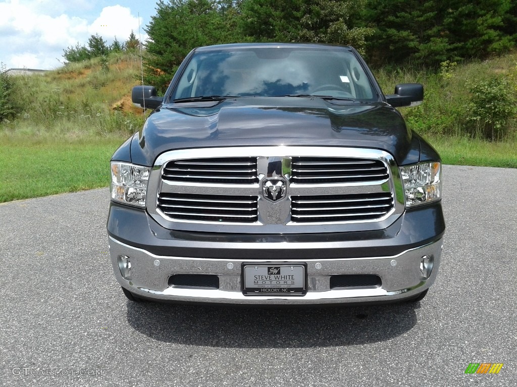 2018 1500 Big Horn Crew Cab 4x4 - Granite Crystal Metallic / Black/Diesel Gray photo #2