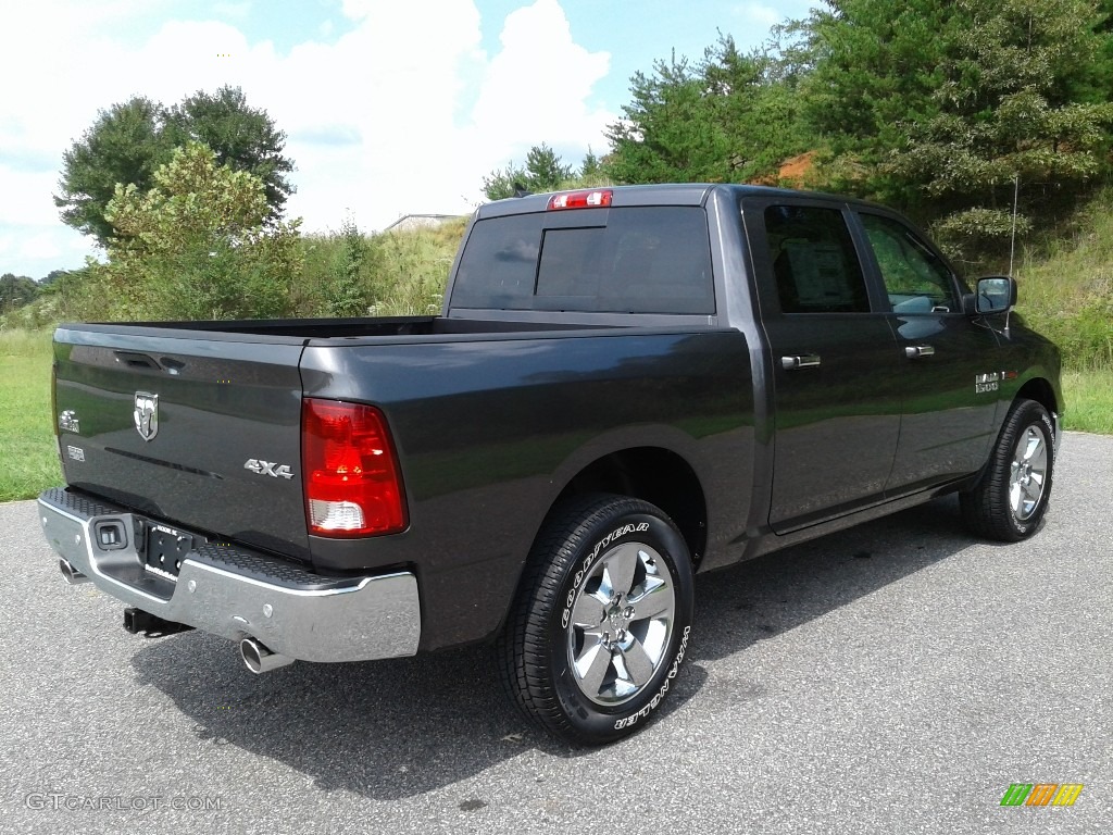 2018 1500 Big Horn Crew Cab 4x4 - Granite Crystal Metallic / Black/Diesel Gray photo #6