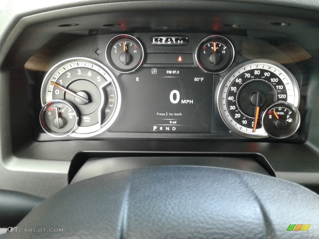 2018 Ram 1500 Big Horn Crew Cab 4x4 Gauges Photo #129219775