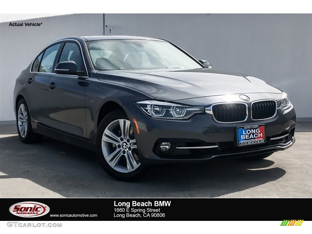 2018 3 Series 330i Sedan - Mineral Grey Metallic / Black photo #1