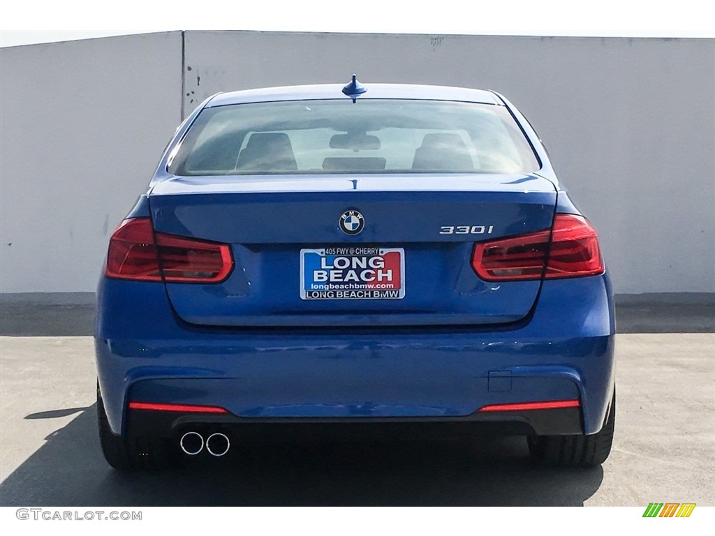 2018 3 Series 330i Sedan - Estoril Blue Metallic / Black photo #3