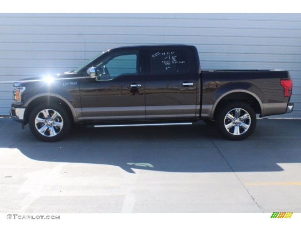 2018 F150 Lariat SuperCrew - Magma Red / Black photo #8