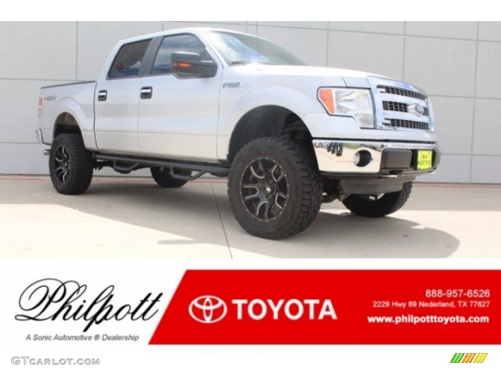 2014 F150 XLT SuperCrew 4x4 - Ingot Silver / Steel Grey photo #1